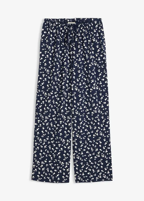 Pantaloni in jersey a trama operata, bonprix