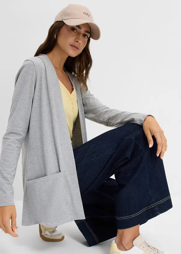 Cardigan in maglina di misto viscosa, bonprix