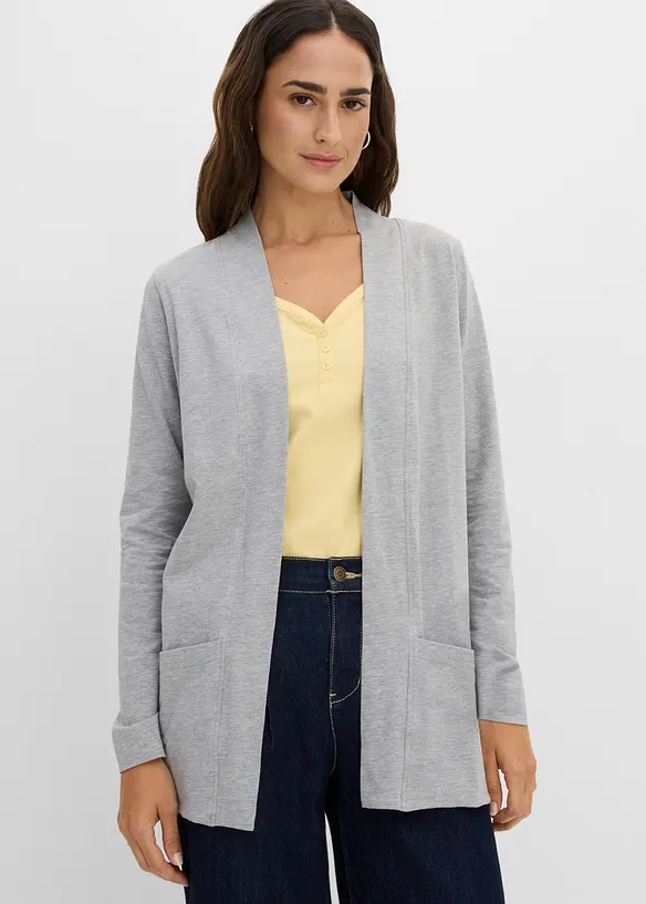 Cardigan in maglina di misto viscosa, bonprix
