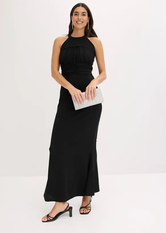 Abito da sera in cr&ecirc;pe  strutturato, bonprix