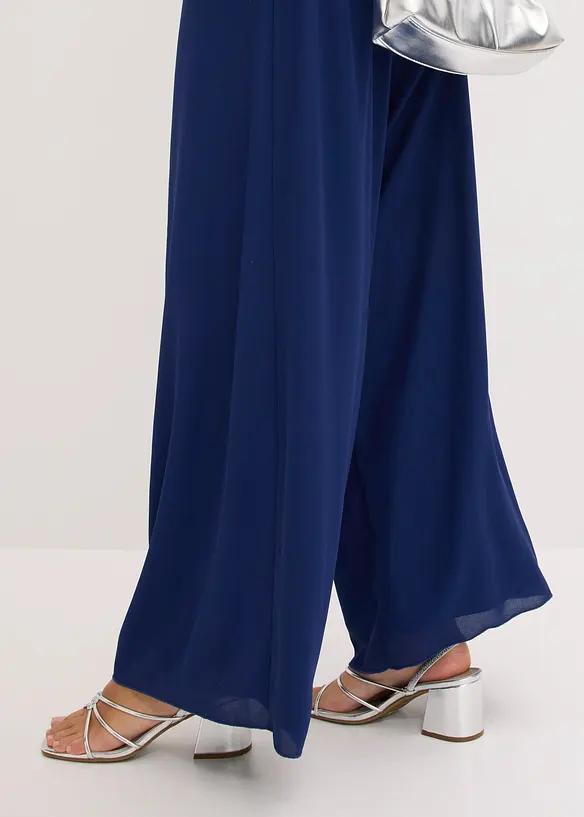 Tuta elegante in chiffon fine con pizzo, bonprix