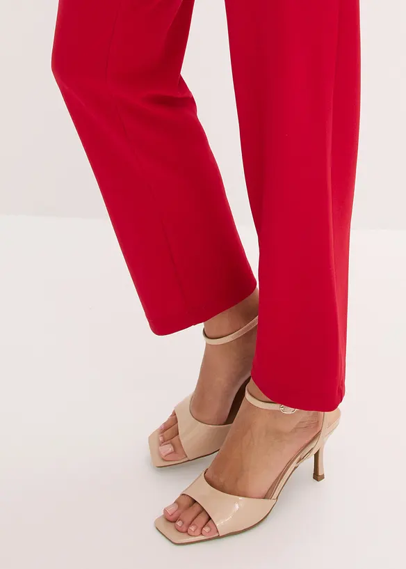 Tuta monospalla in  cr&ecirc;pe operato, bonprix