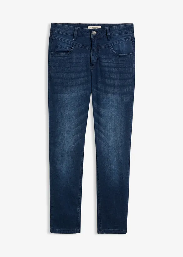 Jeans skinny cropped, vita alta, bonprix