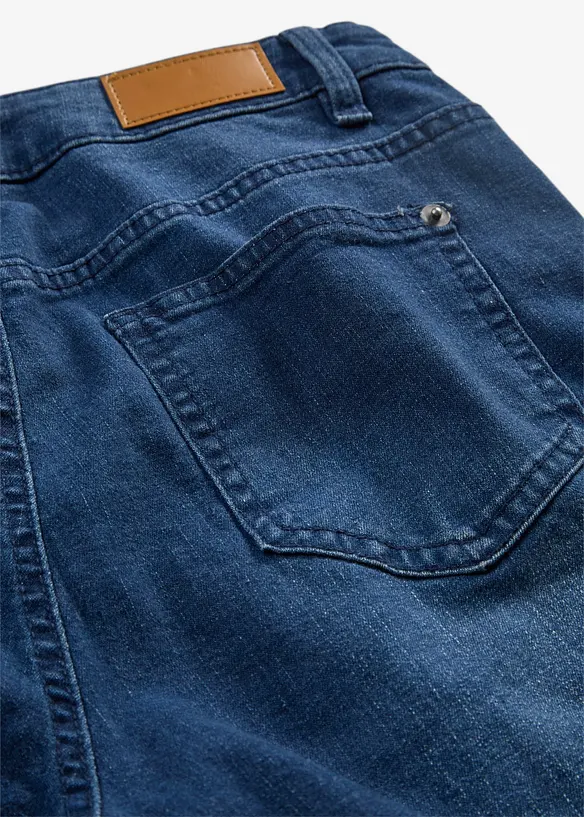 Jeans skinny cropped, vita alta, bonprix