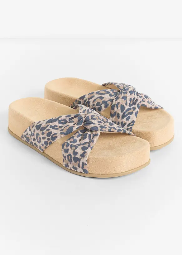 Ciabattine animalier con plateau Marco Tozzi, Marco Tozzi