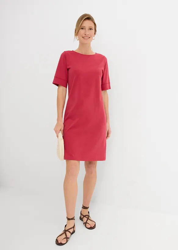 Abito in maglina di misto cotone elasticizzato, bonprix