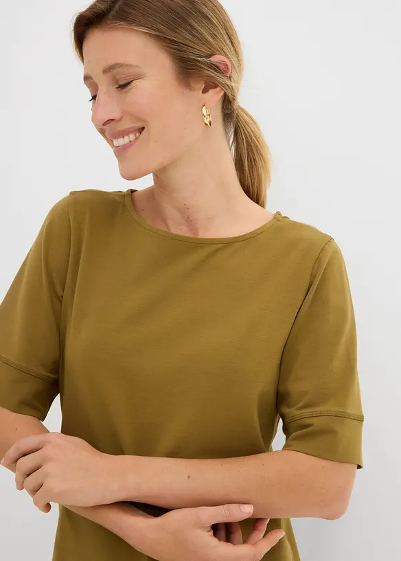 Abito in maglina di misto cotone elasticizzato, bonprix