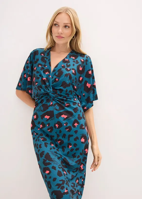 Abito midi con scollatura profonda, bonprix