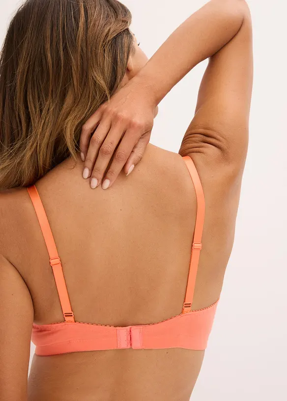 Reggiseno senza ferretto  con cotone (pacco da 3), bonprix