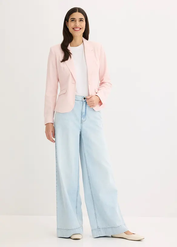 Blazer corto con tasche a patta, bonprix