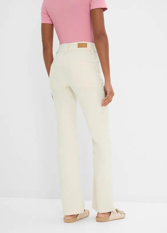Jeans elasticizzati straight, vita alta, bonprix