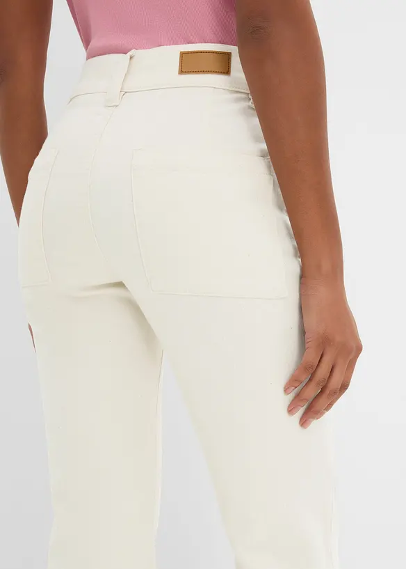 Jeans elasticizzati straight, vita alta, bonprix