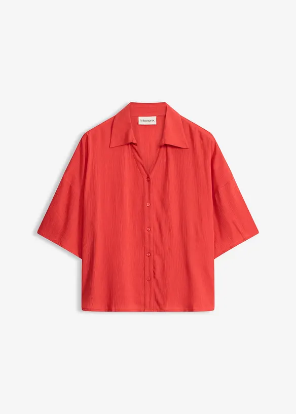 Blusa corta da mare in viscosa fluida, bonprix