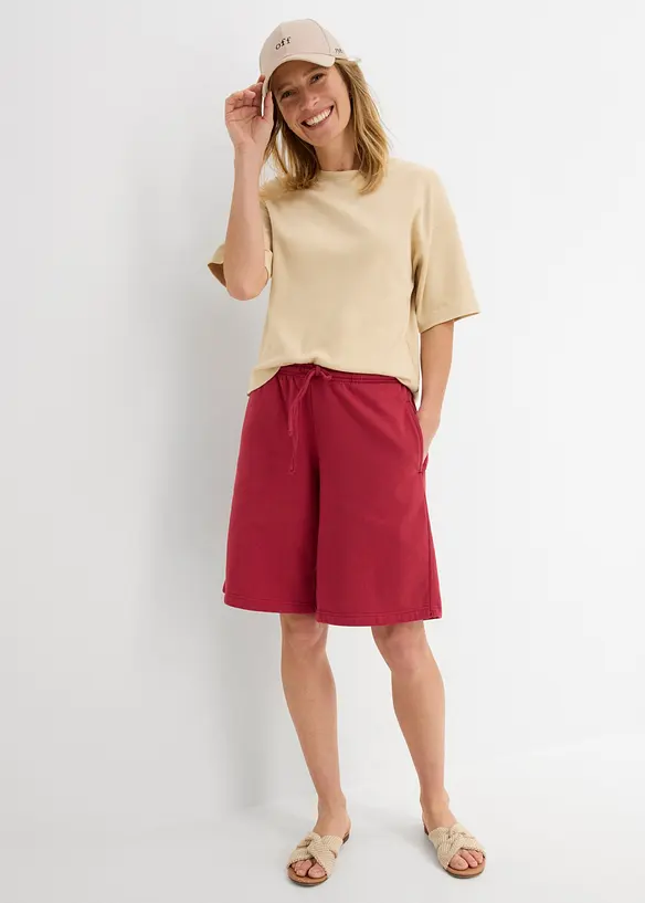 Bermuda in felpa di puro cotone biologico, bonprix