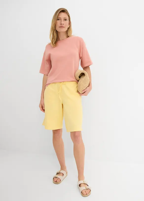 Bermuda in felpa di puro cotone biologico, bonprix