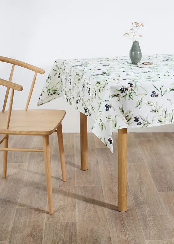 Tovaglia con rami di ulivo, idrorepellente, bonprix