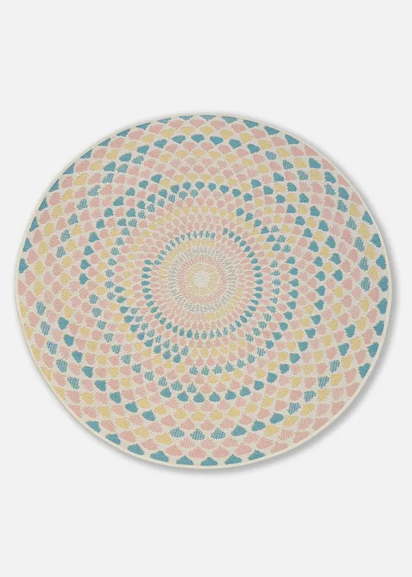 Tappeto rotondo da interno ed esterno con motivo moderno, bonprix