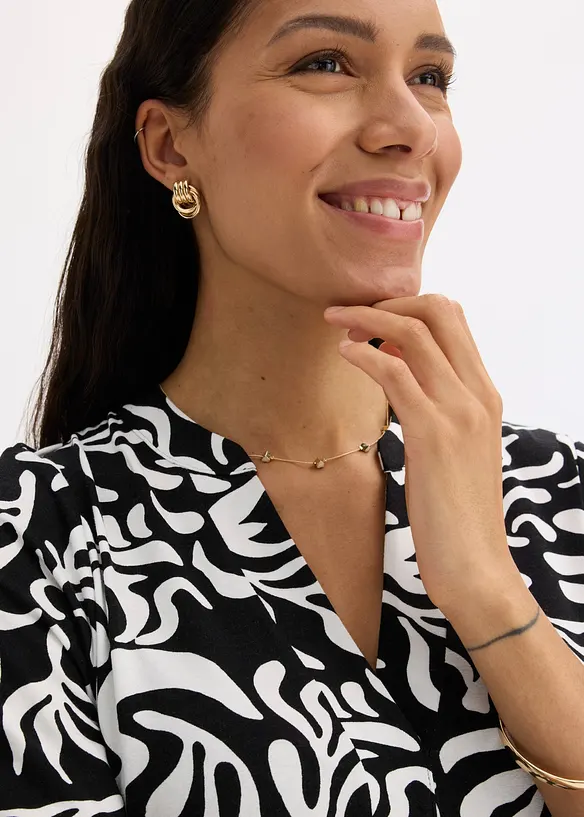 Abito tunica in misto viscosa morbido, bonprix