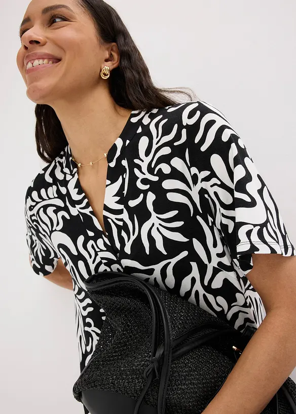 Abito tunica in misto viscosa morbido, bonprix