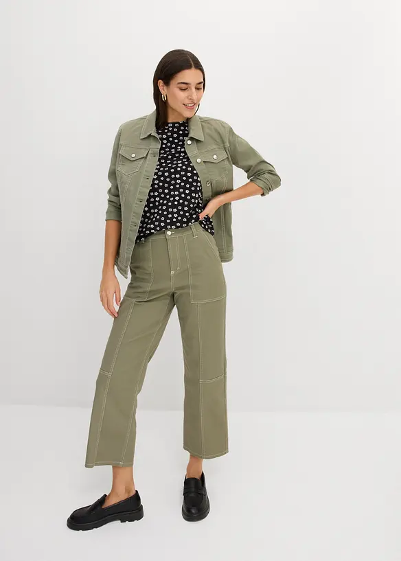 Maglia in misto cotone ed elastan (pacco da 3), bonprix