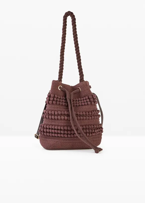 Borsa a secchiello con lavorazione strutturata, bonprix