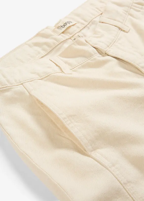 Jeans barrel, vita media, bonprix