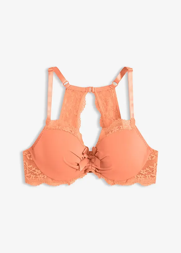 Reggiseno con coppe preformate e pizzo floreale, bonprix