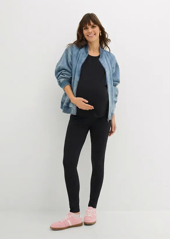 Maglia pr&eacute;maman / da allattamento, leggings e shorts (set 3 pezzi), bonprix