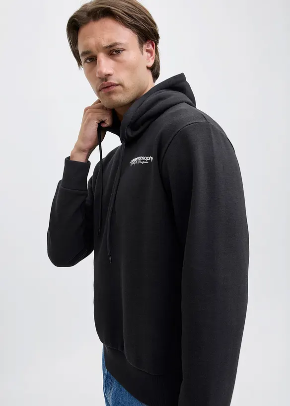 Felpa loose fit con cappuccio, JJ REBEL