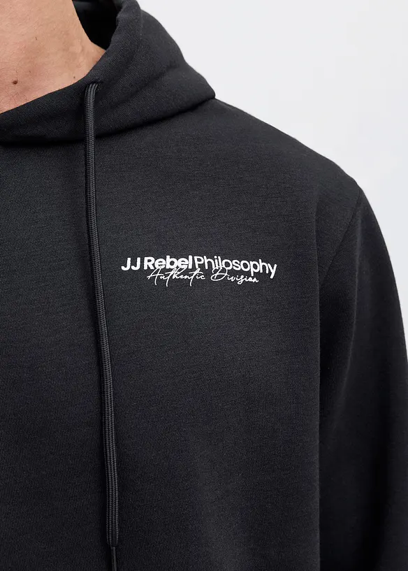 Felpa loose fit con cappuccio, JJ REBEL