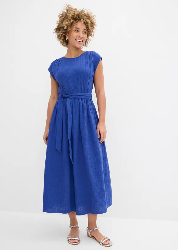 Abito midi in puro cotone, bonprix