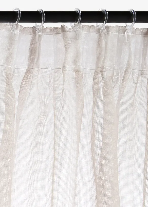 Tenda trasparente con delicata trama strutturata (pacco da 1), bonprix