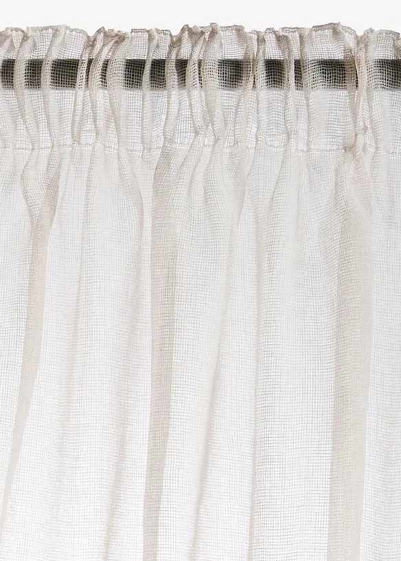 Tenda trasparente con delicata trama strutturata (pacco da 1), bonprix