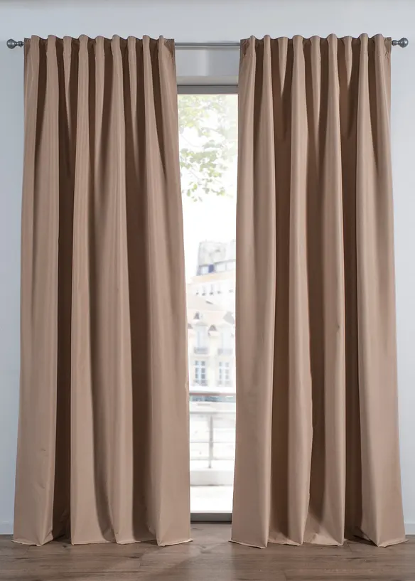 Tenda oscurante con rivestimento nero al retro (pacco da 1), bonprix