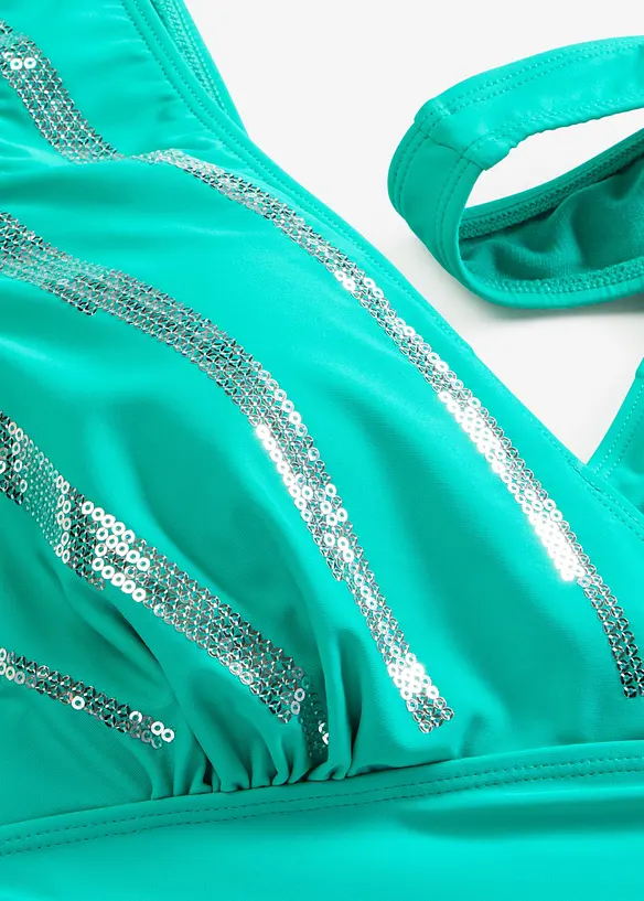 Costume intero con paillettes, bonprix