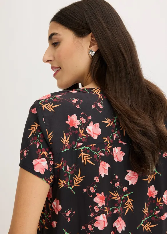 Camicetta a maniche corte in pura viscosa, bonprix