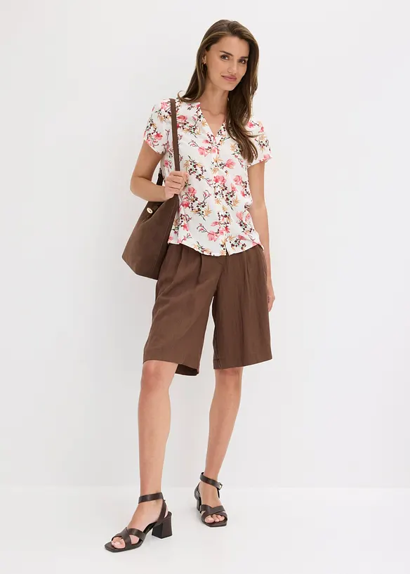 Camicetta a maniche corte in pura viscosa, bonprix