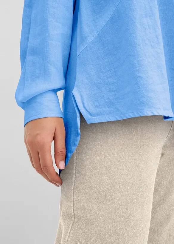 Camicia oversize in misto lino, bonprix