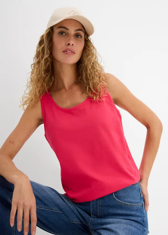 Top lungo in puro cotone (pacco da 5), bonprix