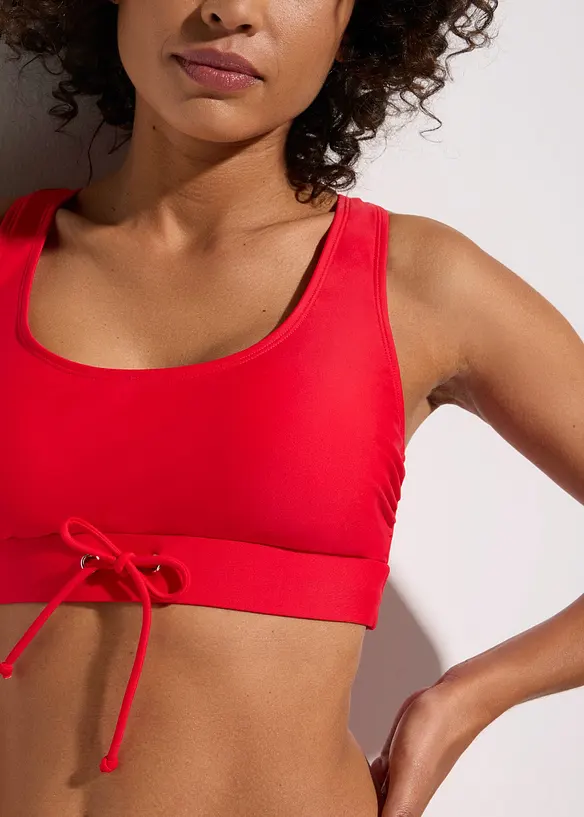 Bikini a bustier con pantaloncini da mare (set 2 pezzi), bonprix