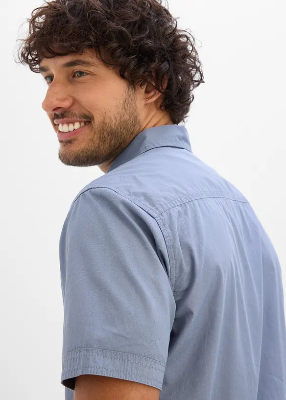 Camicia a maniche corte, slim fit, bonprix
