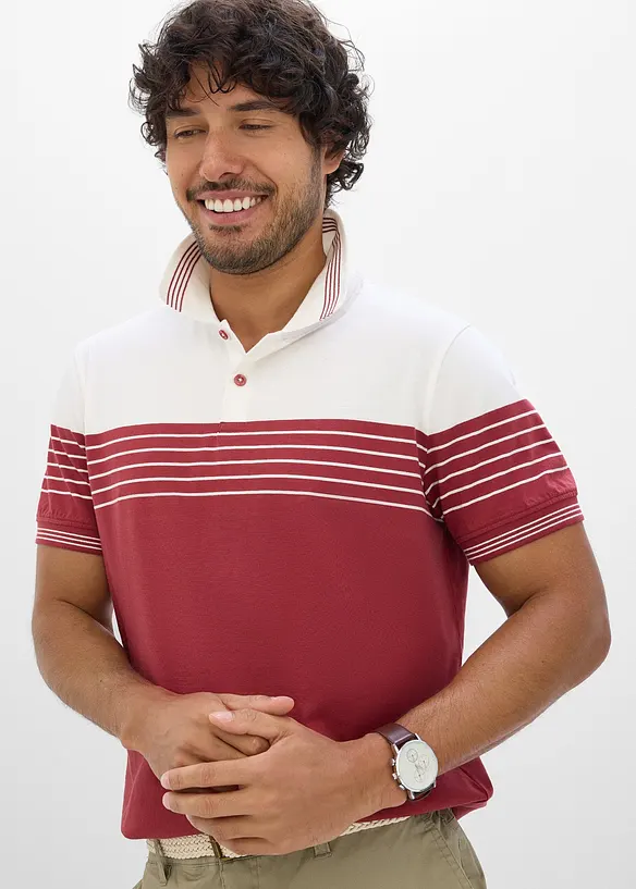 Polo in jersey di puro cotone, bonprix