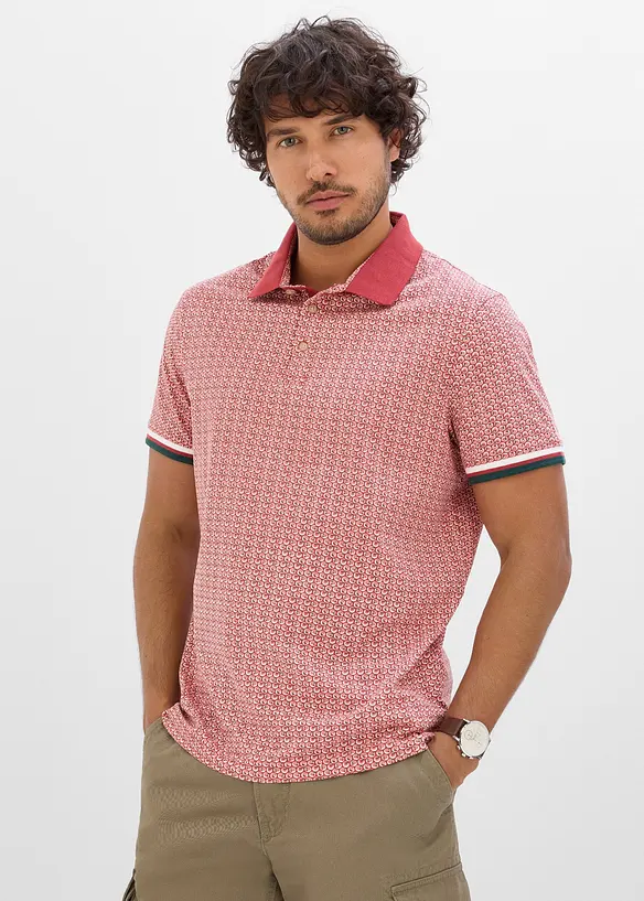 Polo in jersey di puro cotone biologico a maniche corte, bonprix