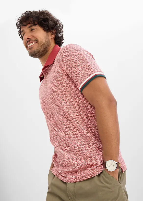Polo in jersey di puro cotone biologico a maniche corte, bonprix