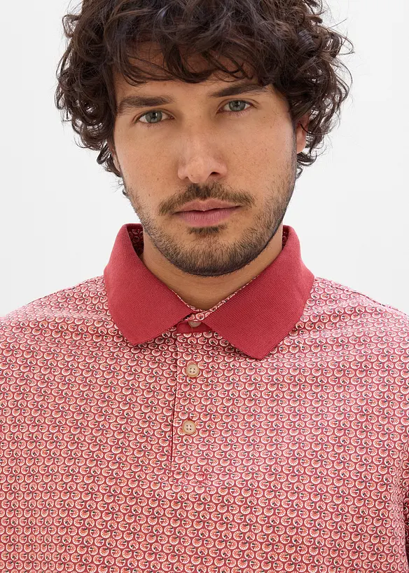 Polo in jersey di puro cotone biologico a maniche corte, bonprix
