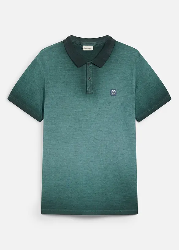 Polo in piquet effetto lavato, bonprix