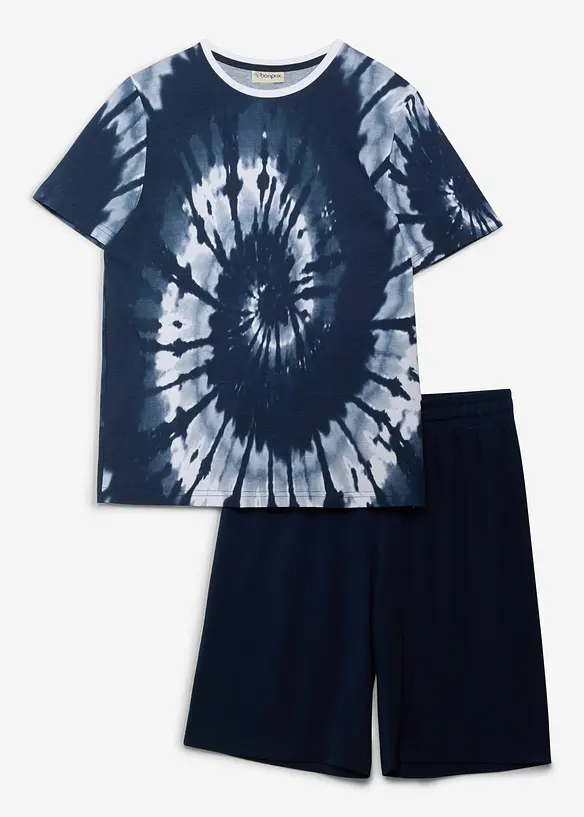 T-shirt e pantaloni corti in puro cotone biologico (set 2 pezzi), bonprix