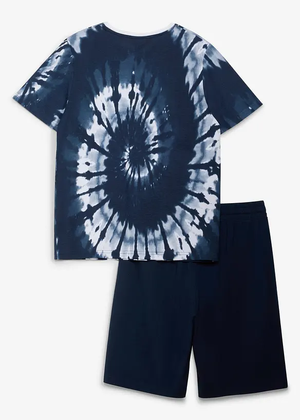 T-shirt e pantaloni corti in puro cotone biologico (set 2 pezzi), bonprix