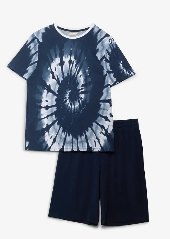 T-shirt e pantaloni corti in puro cotone biologico (set 2 pezzi), bonprix