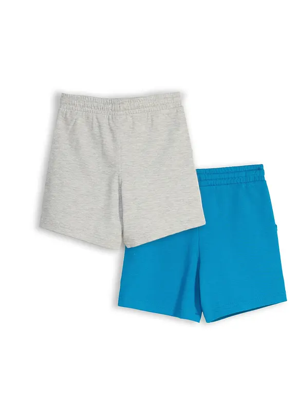 Shorts in jersey di cotone pesante (pacco da 2), bonprix
